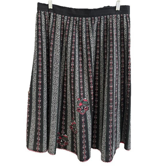 EUC Angelika Moden Germany Long Octoberfest Black Drindl skirt Sz 46  US 16 - Picture 1 of 11